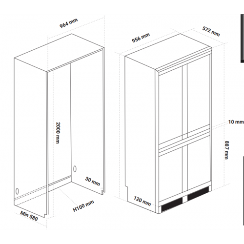 Tủ Lạnh Âm Toàn Phần KAFF KF-BI540W LUXURY 4
