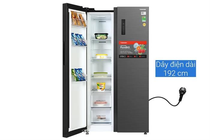 Tủ lạnh Toshiba Inverter 555 lít Side By Side GR-RS696WI-PMV(60)-AG 3